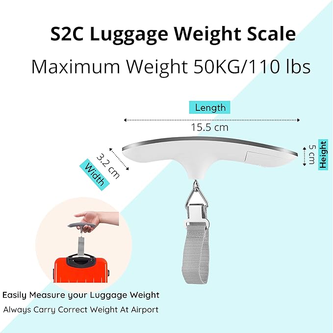 Digital luggage weight scale